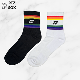 [10263] - 3 Pairs Unisex's Athletic Stripe High-Cut Socks - Sporty, Breathable & Everyday Comfort
