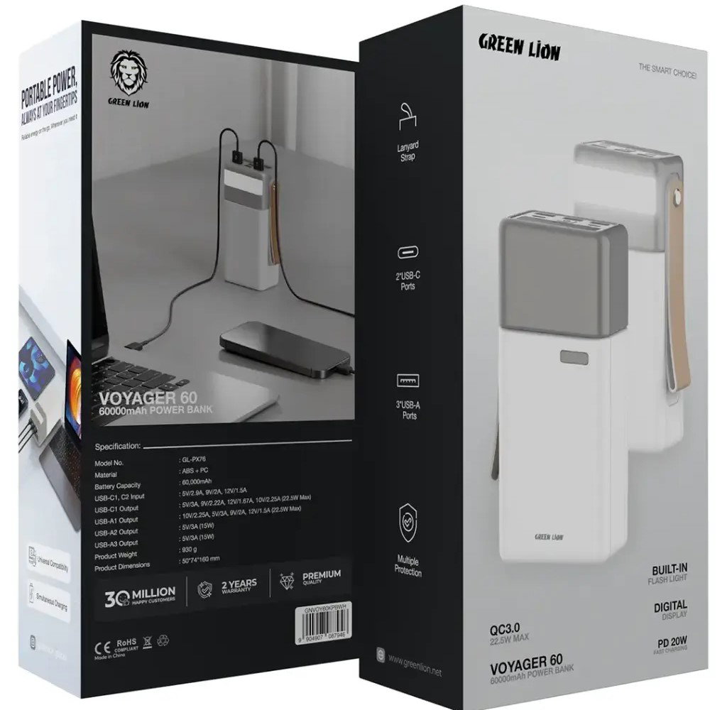 Green Lion Voyager 60 Power Bank 60000mAh_1