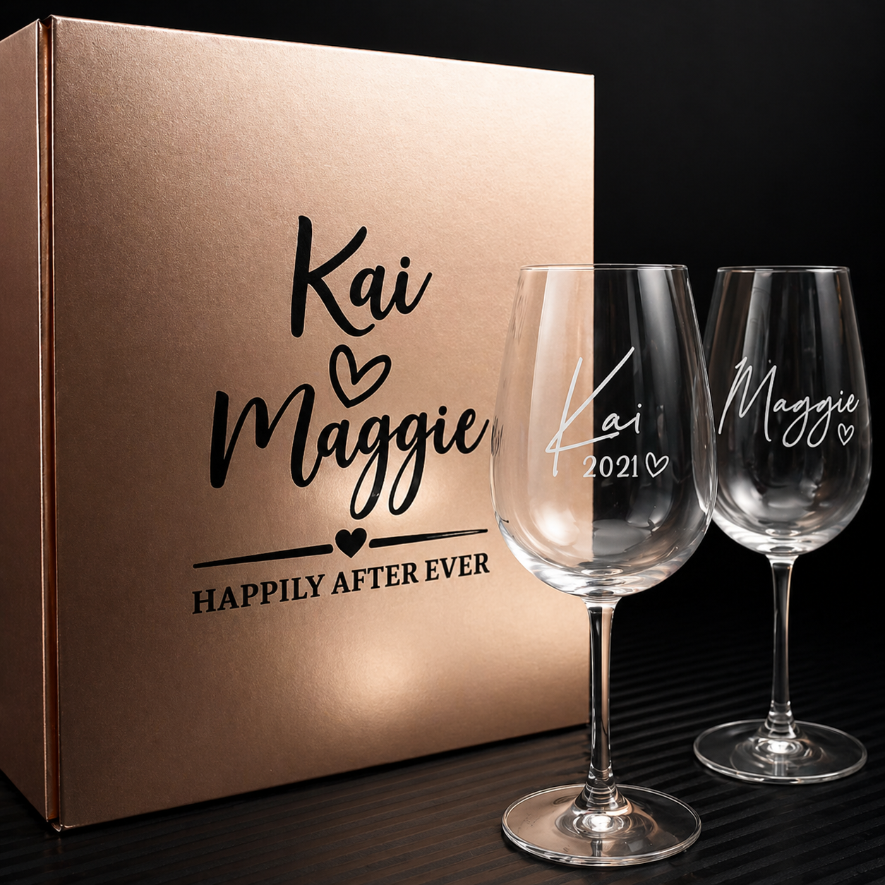 ✨ Personalized Wine Glass Gift Set (Light-Up Box Included)_1