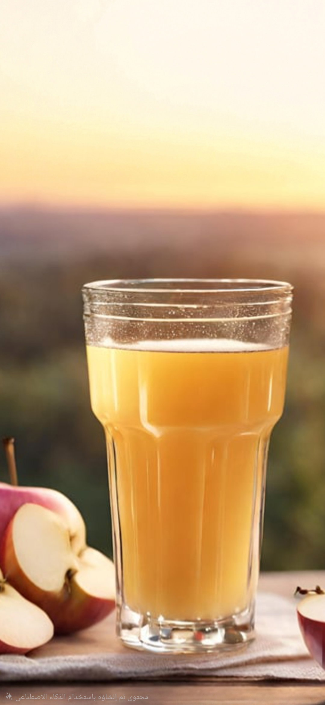 Fresh apple juice