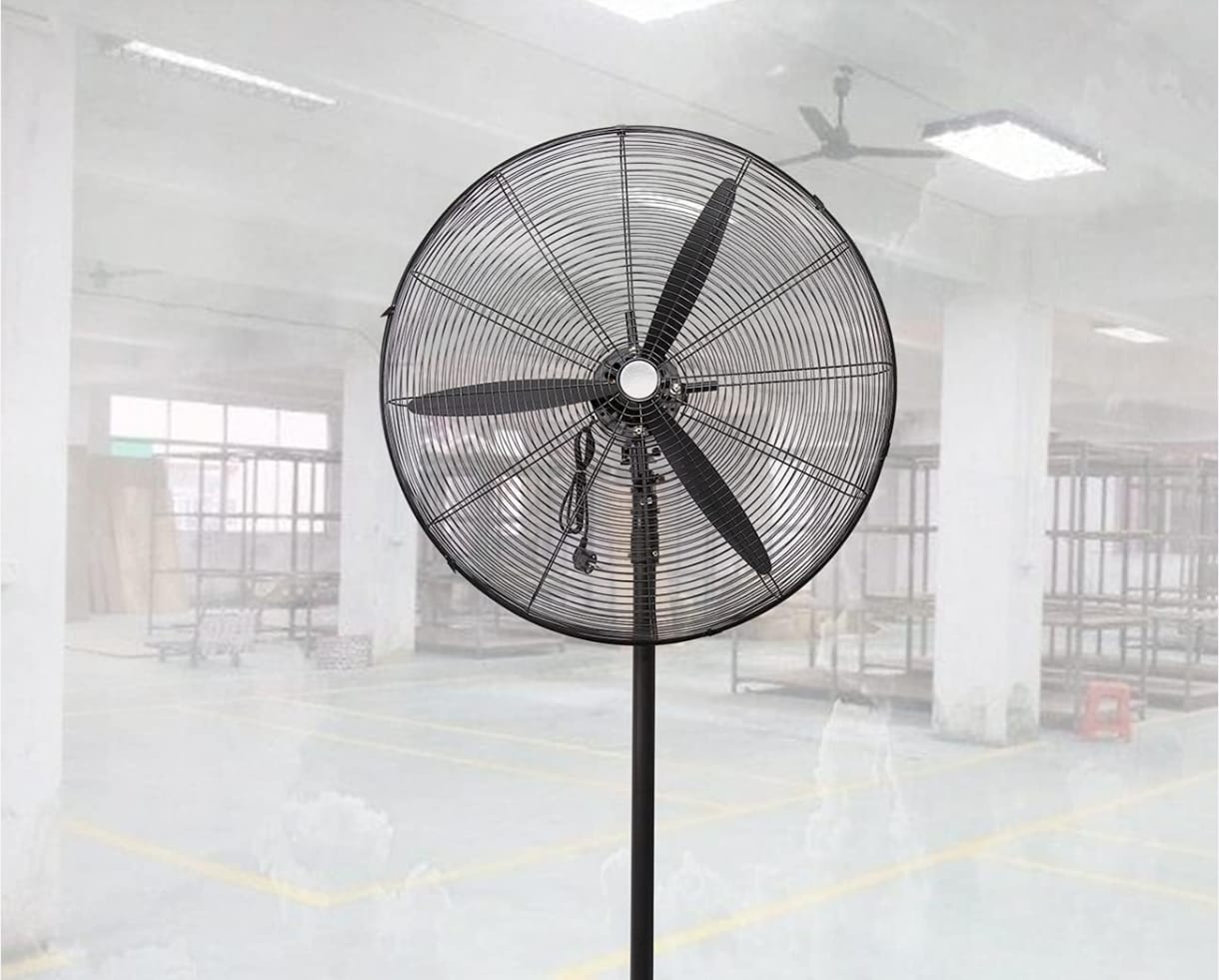 Abanico industrial de pedestal _0