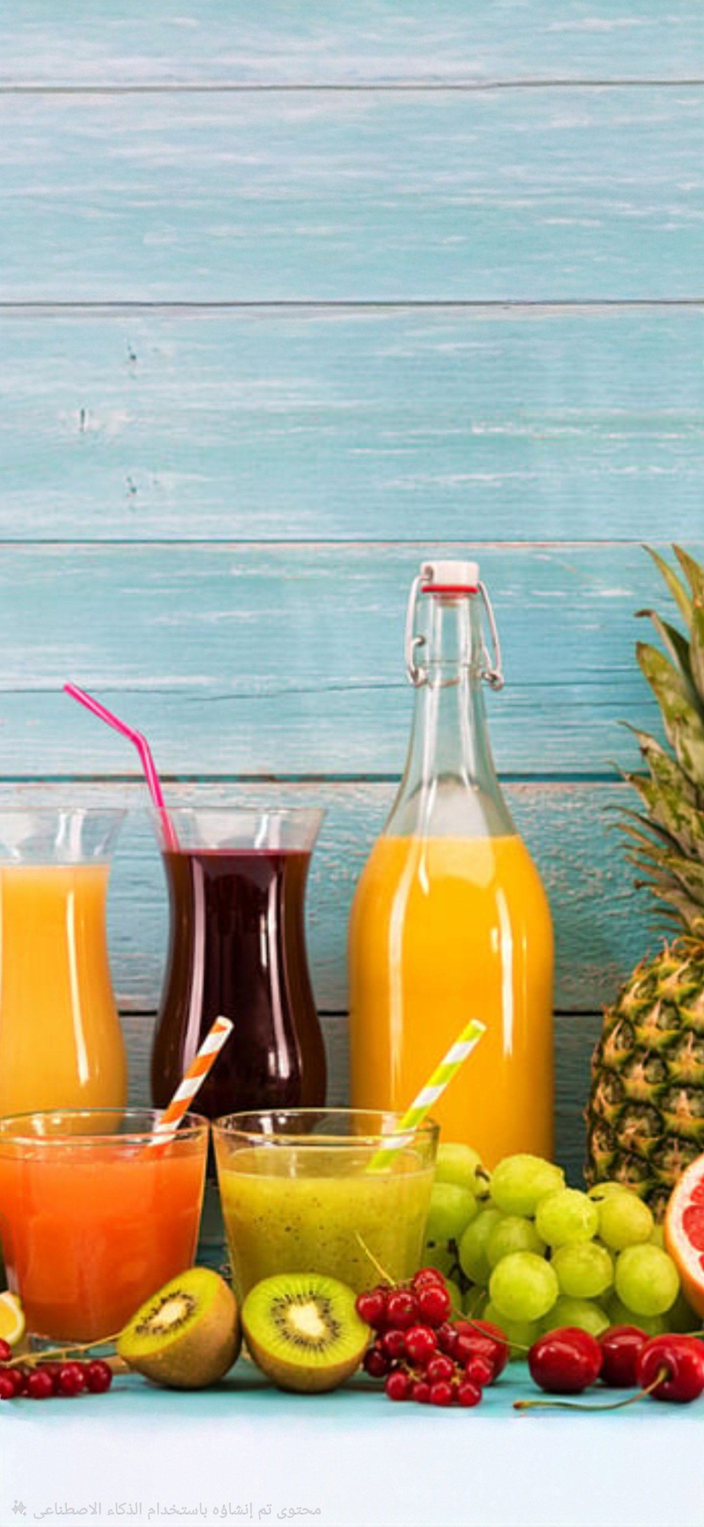 Fresh mixed fruit juice _0