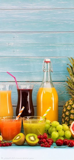 Fresh mixed fruit juice