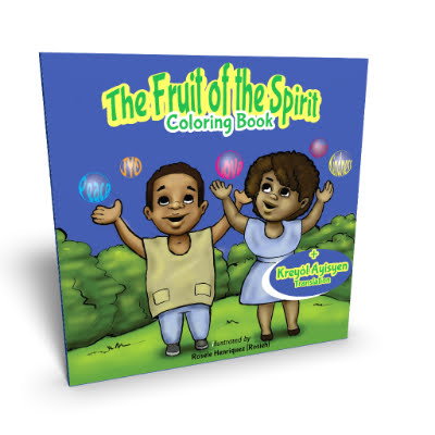 The fruit of the spirit - coloring book | Creole / English
