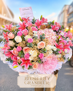 Artificial Blush Lily Grandeur 