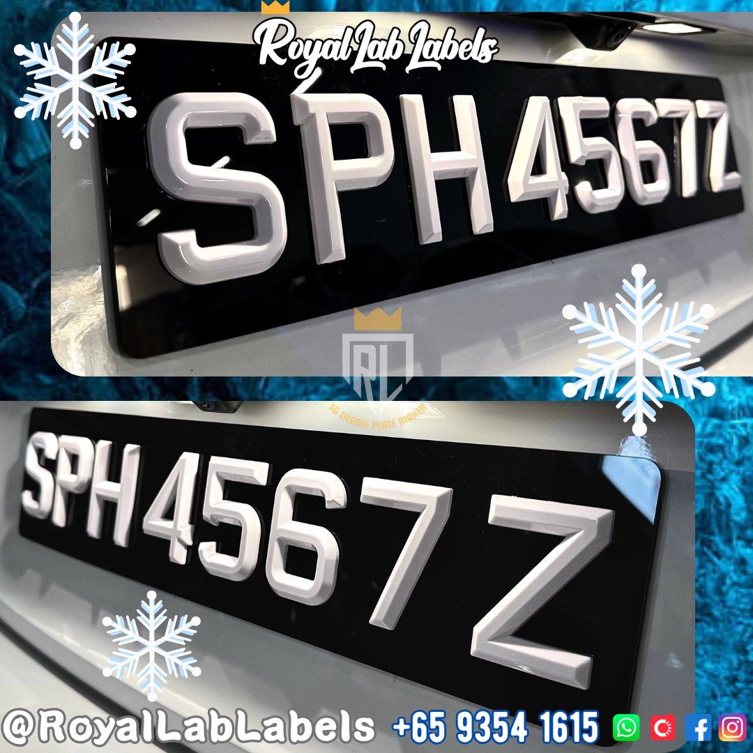 [3D Popout] 3D Snow White Car Plates