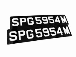 [3D Popout] 3D Snow White Car Plates