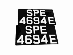 [3D Popout] 3D Snow White Car Plates