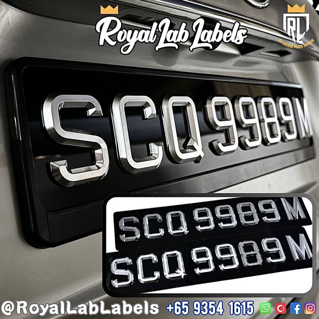 [3D Popout] 3D Silver Chrome Car Plates_0