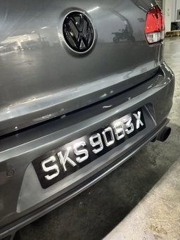 [3D Popout] 3D Silver Chrome Car Plates