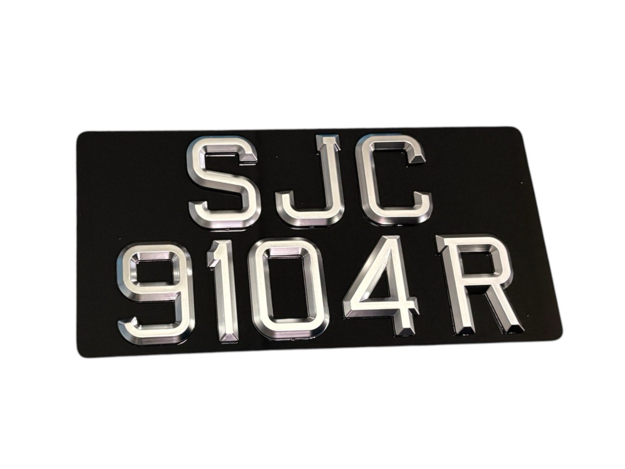 [3D Popout] 3D Silver Chrome Car Plates_6