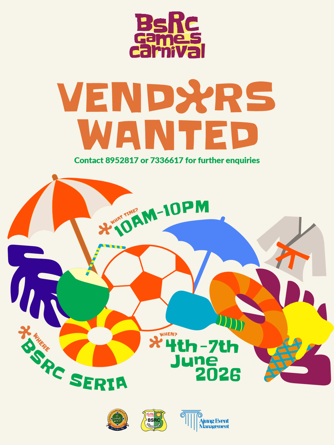 [VENDOR TICKET] BSRC Games Carnival 2026