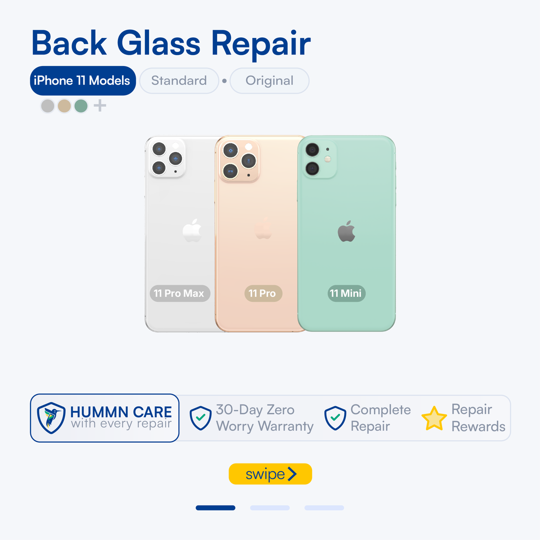 iPhone 11 Back Glass Repair (all models)
