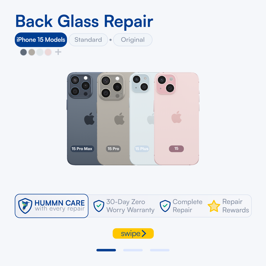 iPhone 15 Back Glass Repair (all models)