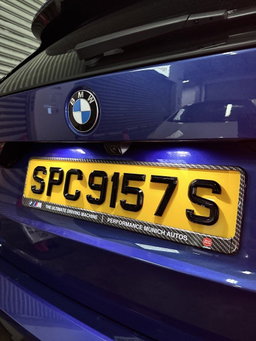 [3D Popout] 3D Euro Reflective (White & Yellow) Car Plates