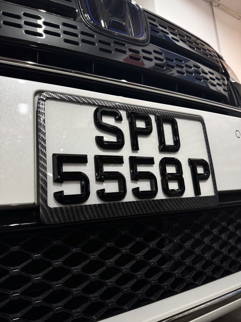 [3D Popout] 3D Euro Reflective (White & Yellow) Car Plates_5
