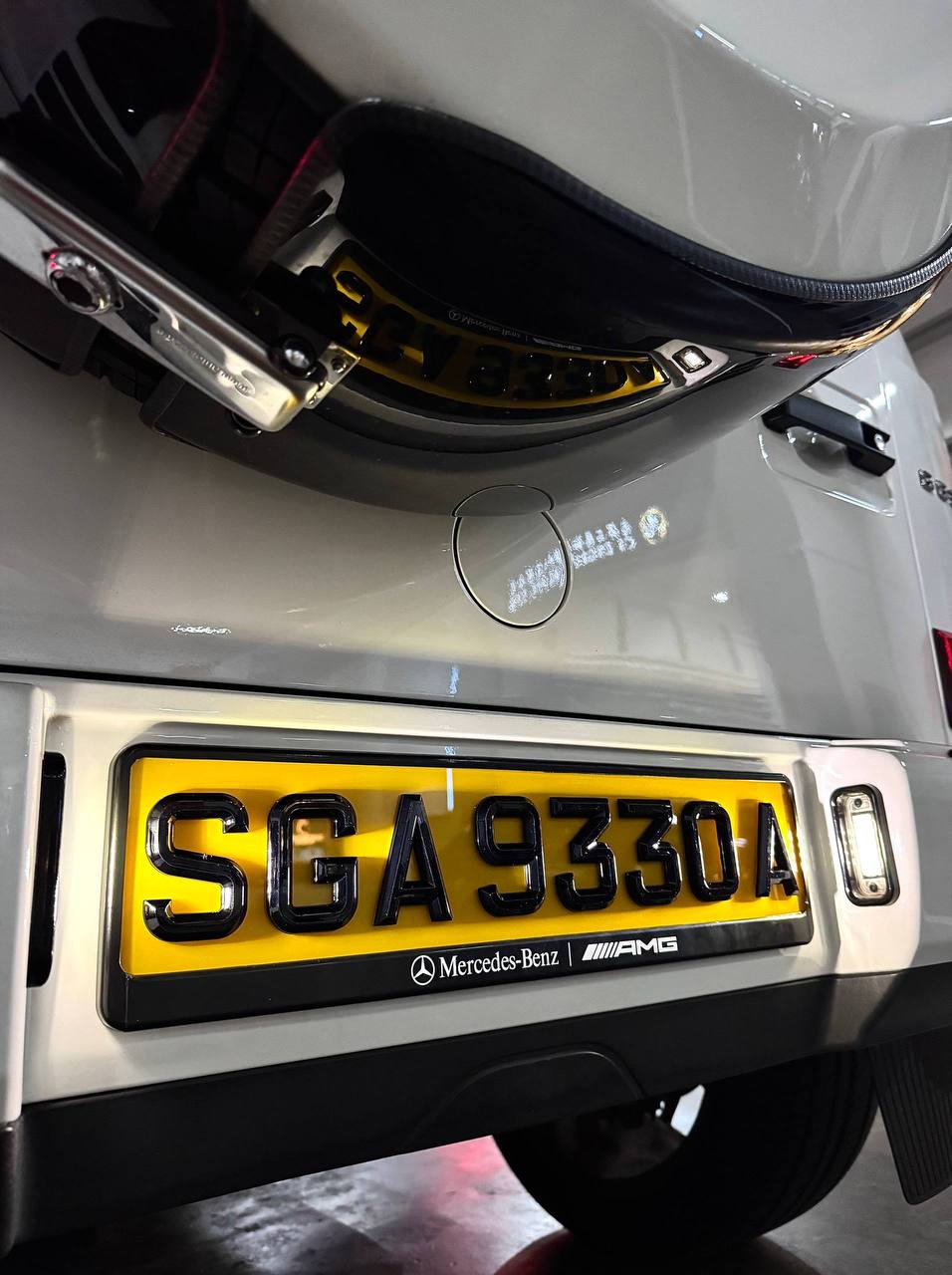 [3D Popout] 3D Euro Reflective (White & Yellow) Car Plates_2