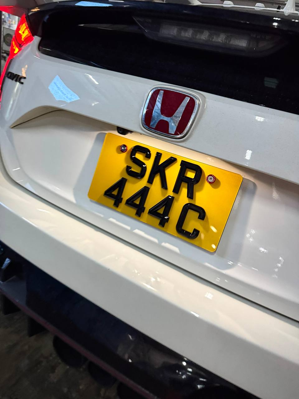 [3D Popout] 3D Euro Reflective (White & Yellow) Car Plates_8