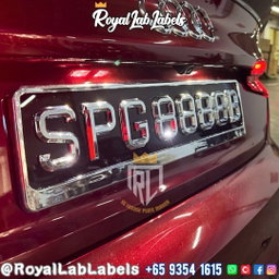 [3D Popout] 3D Polished / Mirror Chrome Car Plates 