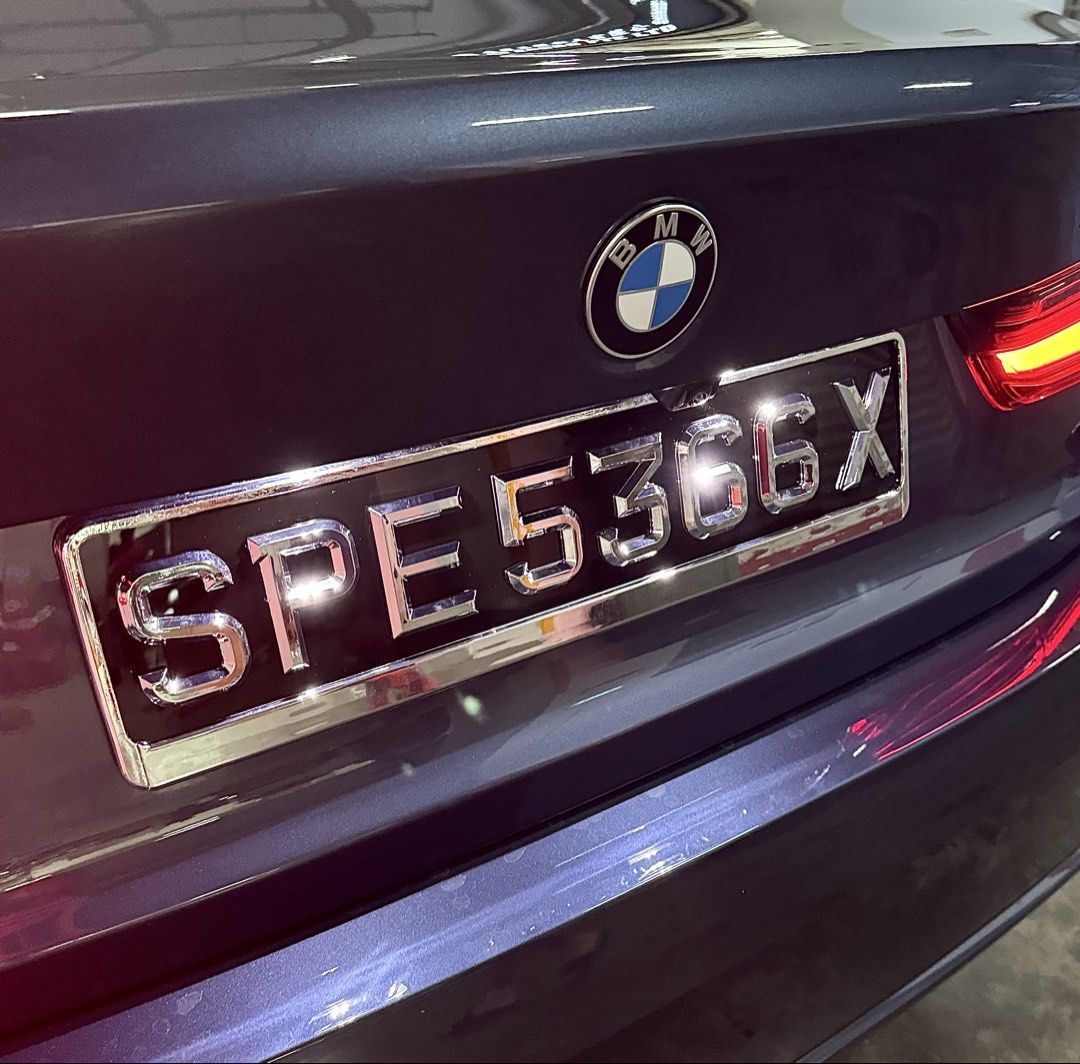 [3D Popout] 3D Polished / Mirror Chrome Car Plates _2