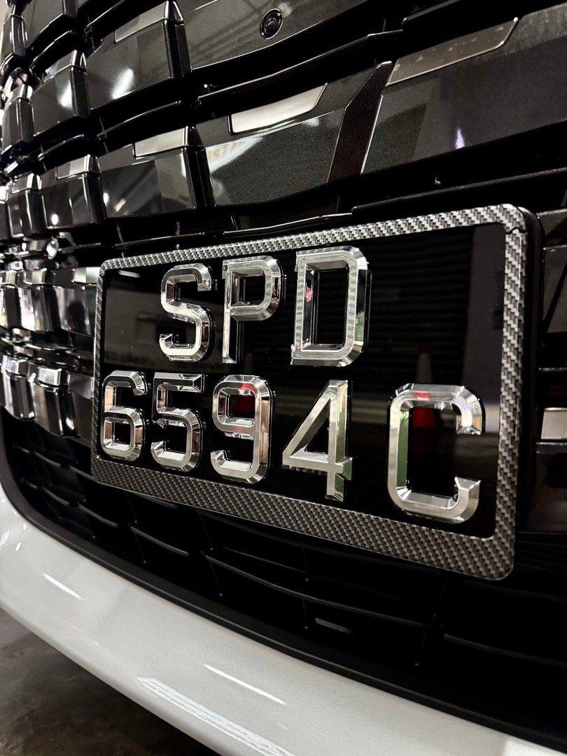 [3D Popout] 3D Polished / Mirror Chrome Car Plates _3