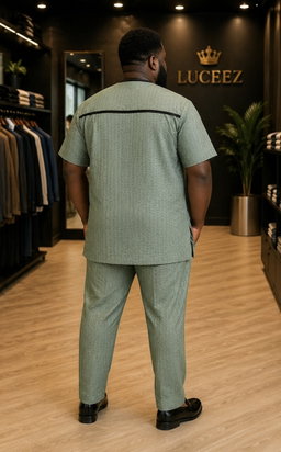 Luceez Male Grey Plus Size Set