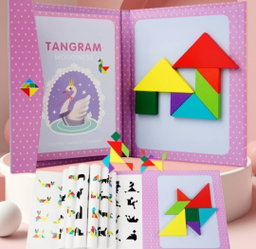 Magnetic Tangram Book Puzzle