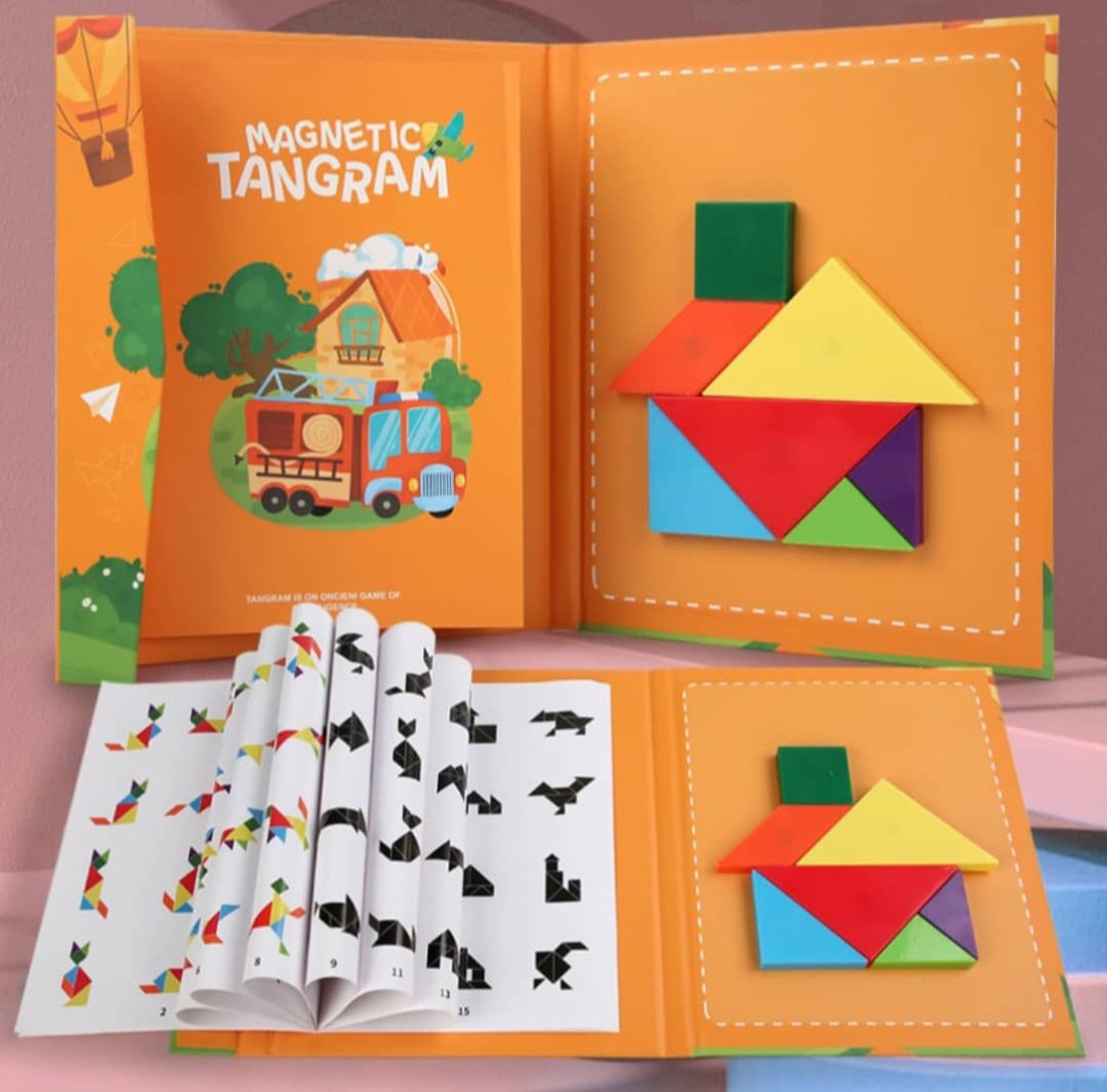 Magnetic Tangram Book Puzzle