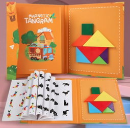 Magnetic Tangram Book Puzzle