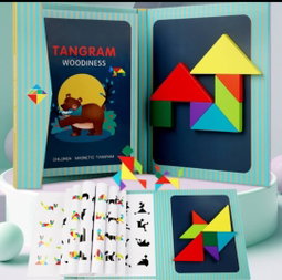 Magnetic Tangram Book Puzzle