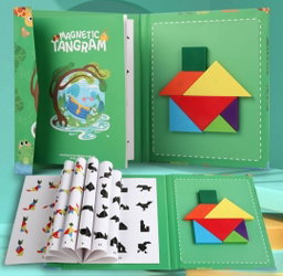 Magnetic Tangram Book Puzzle