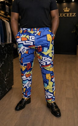 Luceez Pattern Fun Male Pants XL