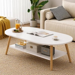 2 Tier Oval Coffe Table