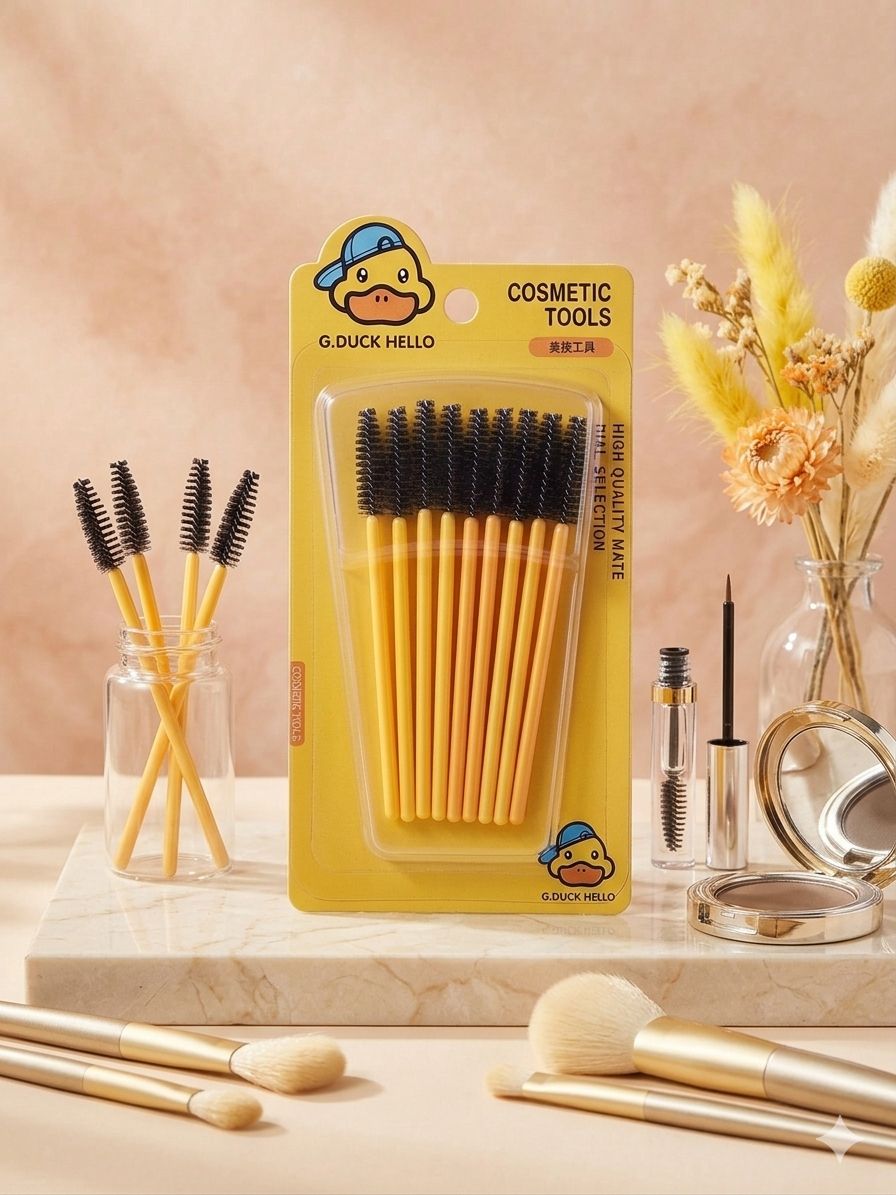 G.Duck  hello brow brush 9 pcs - مجموعة فرش حاجب جي دوك هيلو 9 قطع