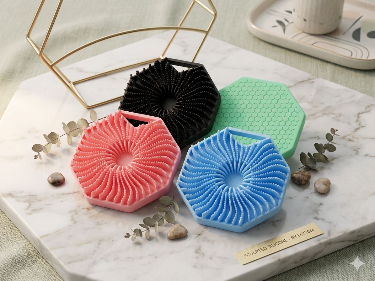 Silicone bath brush one face original - ليفة استحمام سيليكونية وجه واحد _1