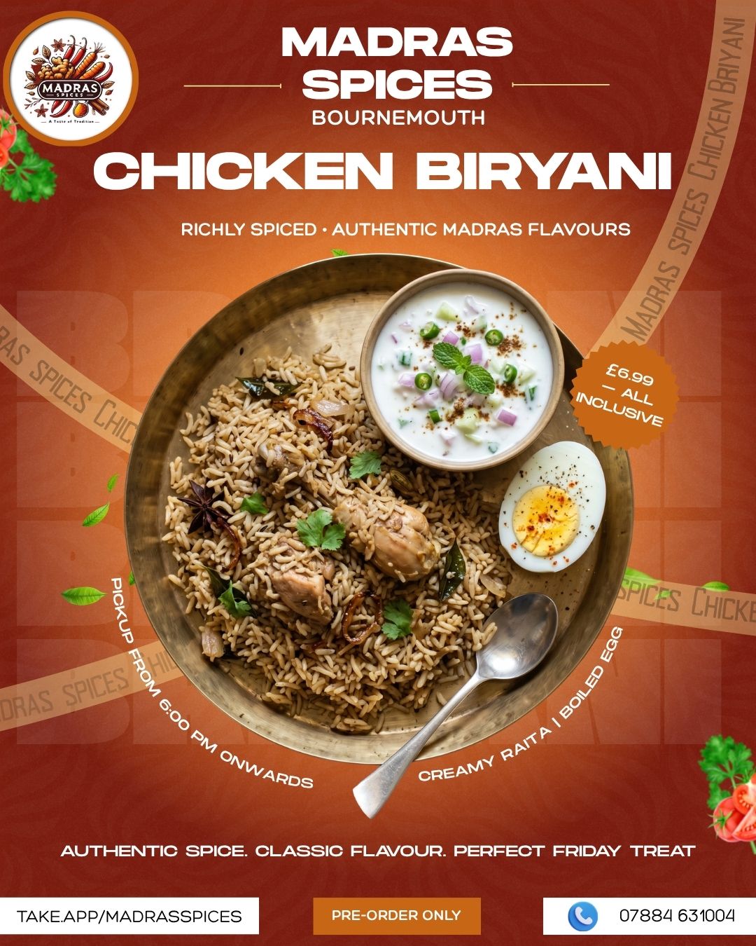 Seeraga Samba Chicken Briyani  - Sunday Lunch - 18th Sep 2026_0