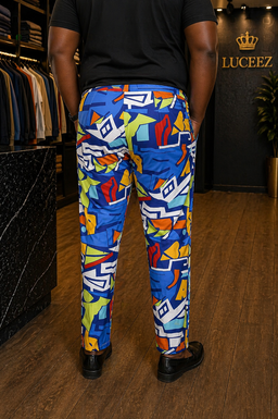 Luceez Pattern Fun Male Pants 3xl