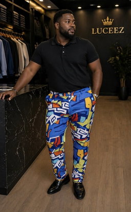 Luceez Pattern Fun Male Pants 3xl