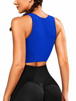 Royal Blue Crop Top  