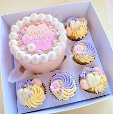 Bento cake 6 Inch with 5 cupcakes.