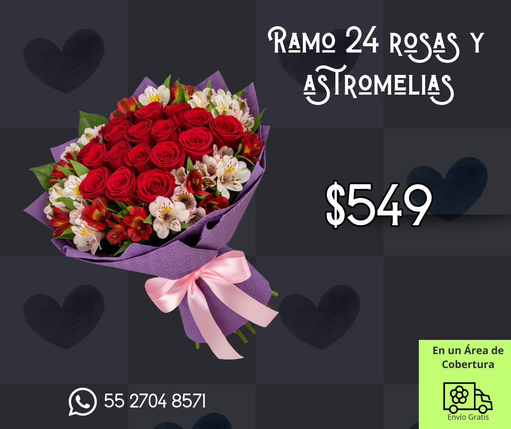 Ramo 24 rosas y astromelias_0