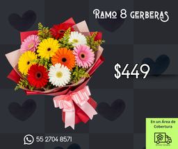 Ramo 8 gerberas
