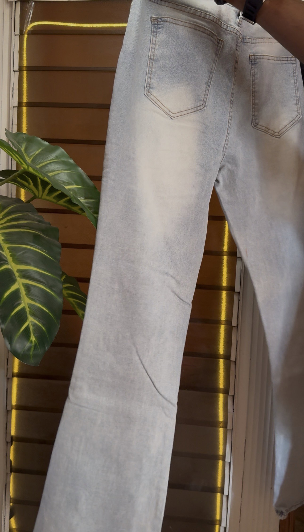 Stacked Skinny Flare Stitch By Stitch Distressed - Light 1Zw809_2