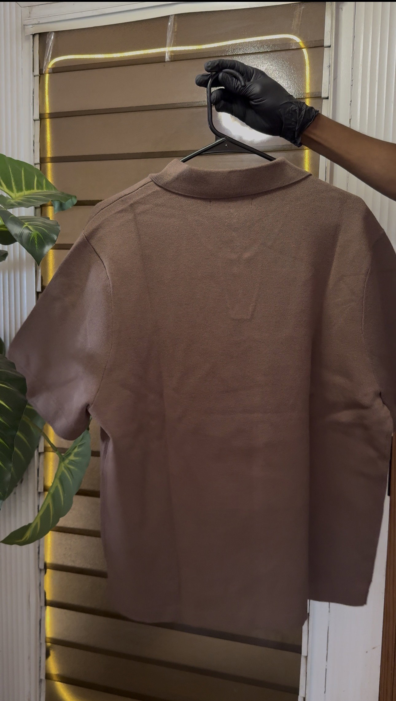 Elevated The Slate Knit Polo - Brown 1ZW510_1