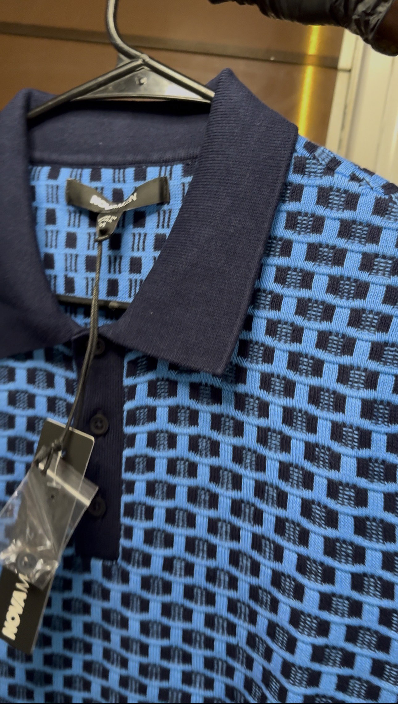 Amalfi Coastline Textured Polo - Blue 1ZW517_3