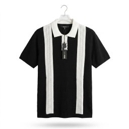 The Abundance Polo - Black/White 1ZW518