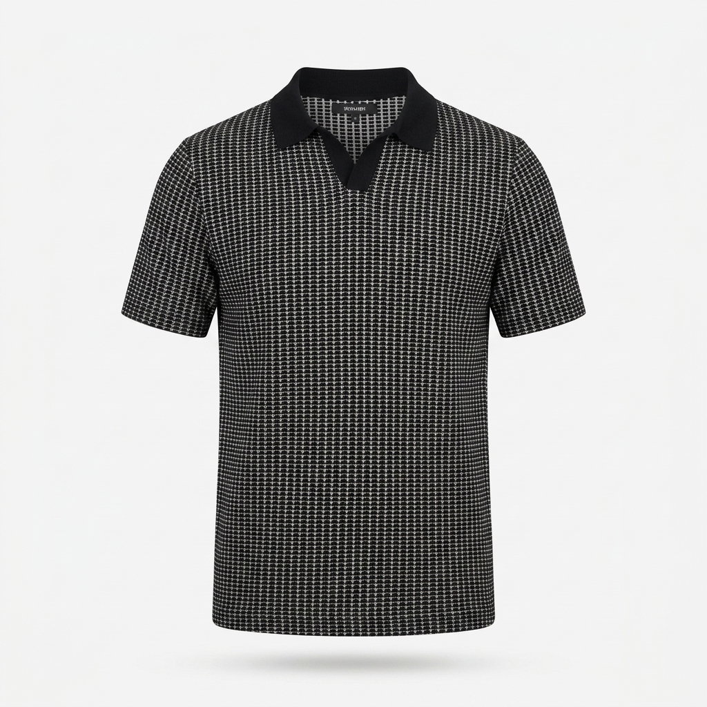 Bug short sleeve polo black 1ZW500