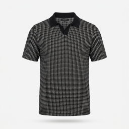 Bug short sleeve polo black 1ZW500