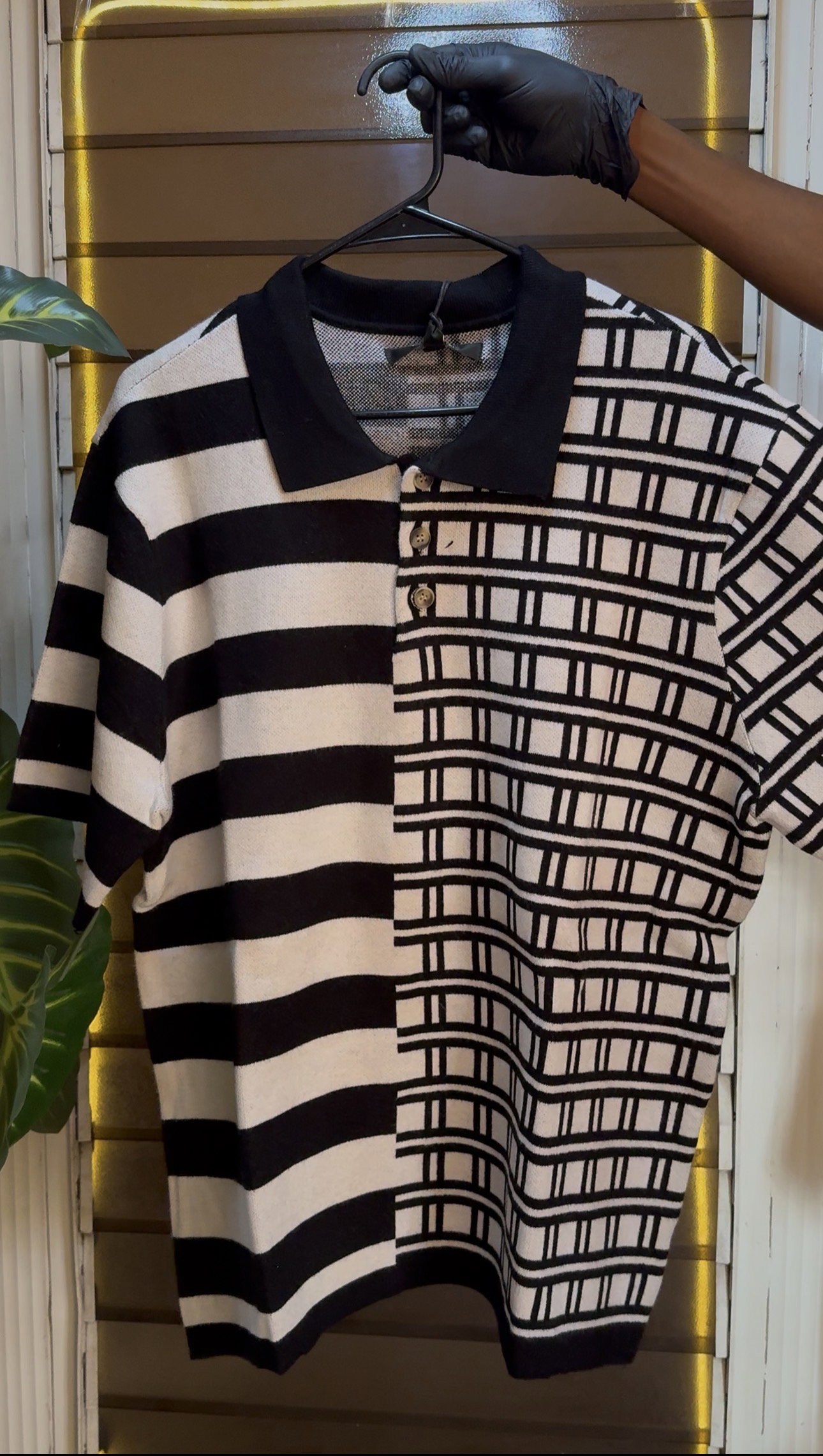 Twice As Nice Contrast Polo - Black 1ZW504_1