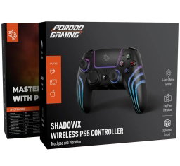 Porodo Gaming Shadowx Wireless PS5 Controller with Touchpad & Vibration